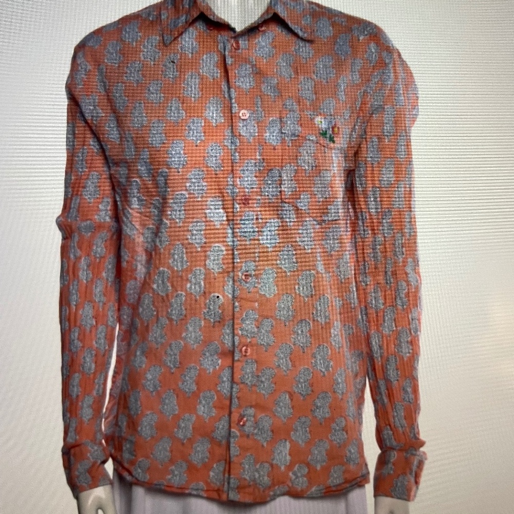 Emerson Fry Floral Print Long sleeve Button-up Top Sz S